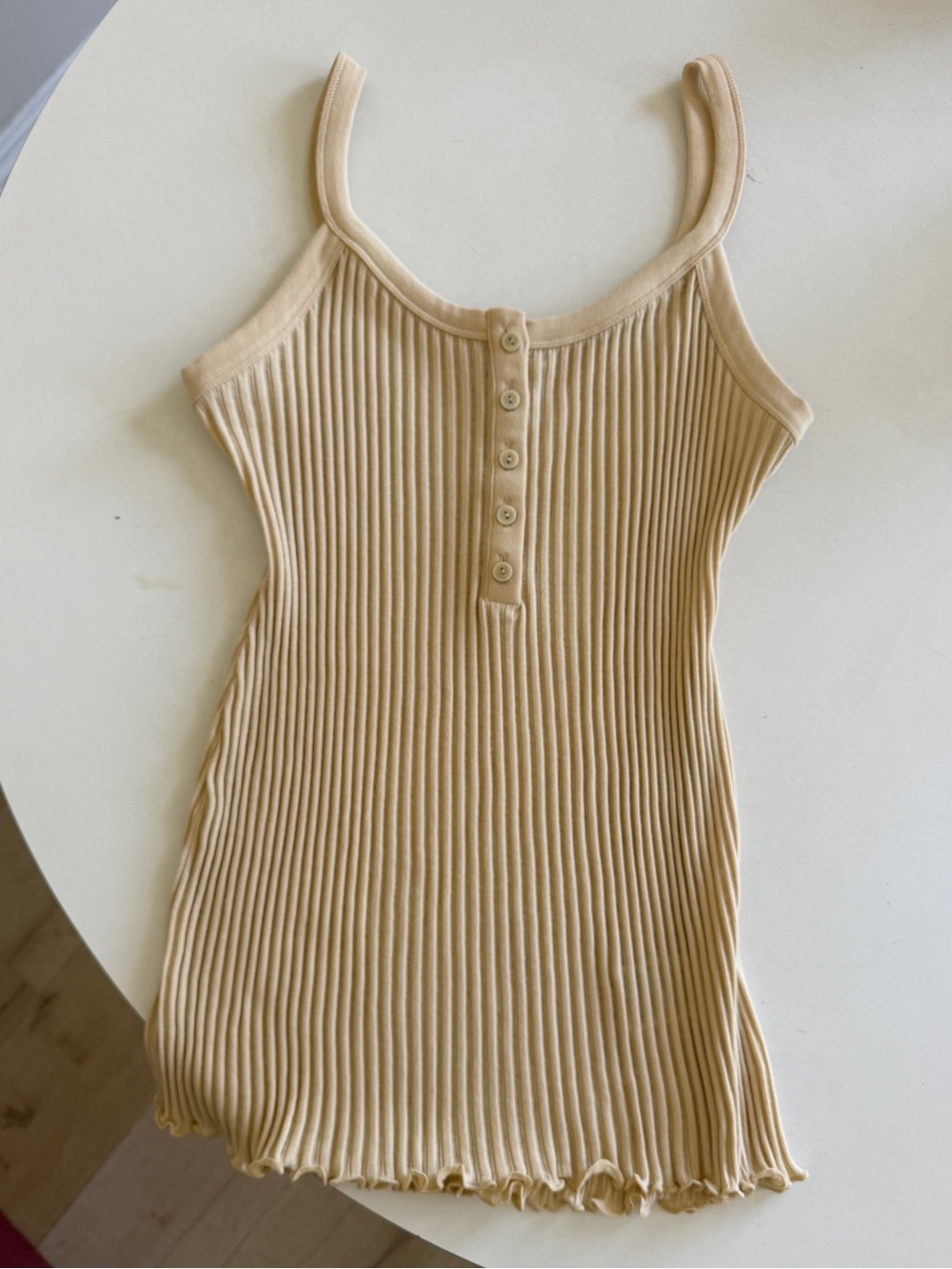& OTHER STORIES Ribbed Tank in Yellow - Small